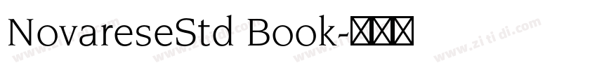 NovareseStd Book字体转换